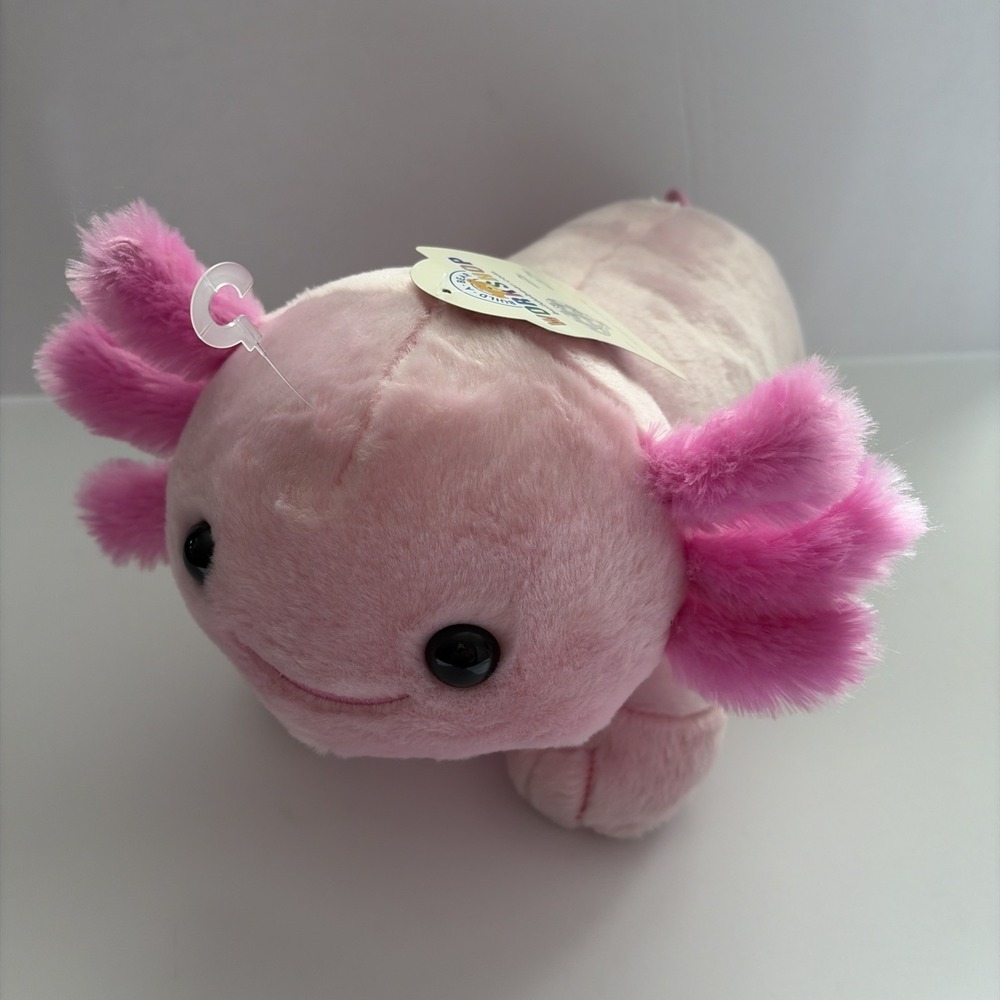 Build-A-Bear Pink Axolotl Plush Stuffed Rare 19in New With Tag Very Clean Rare